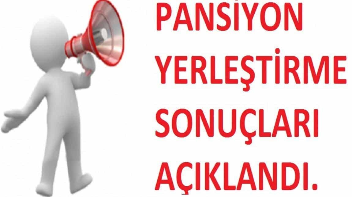 Pansiyona yerleşen öğrenci listesi 